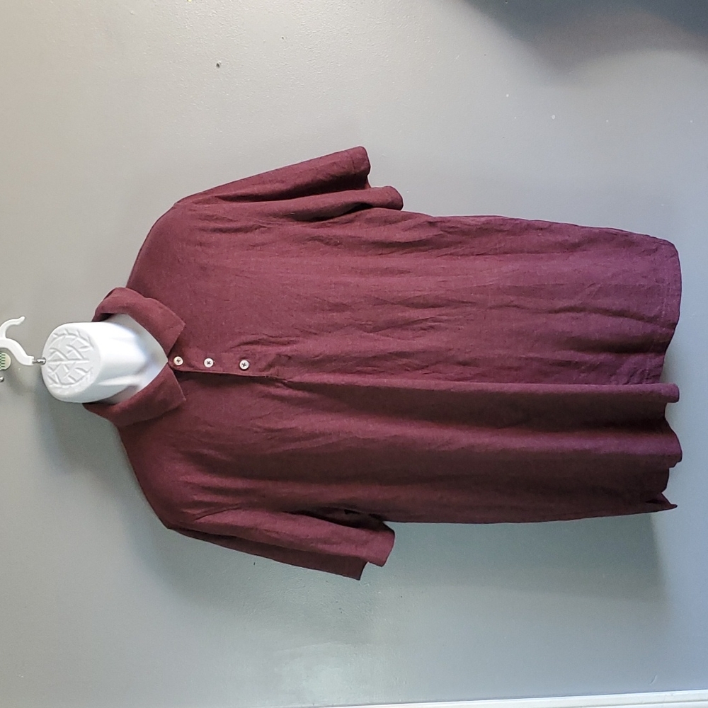 St John's Bay, Legacy Polo, maroon, size XL, cotton, short sleeve